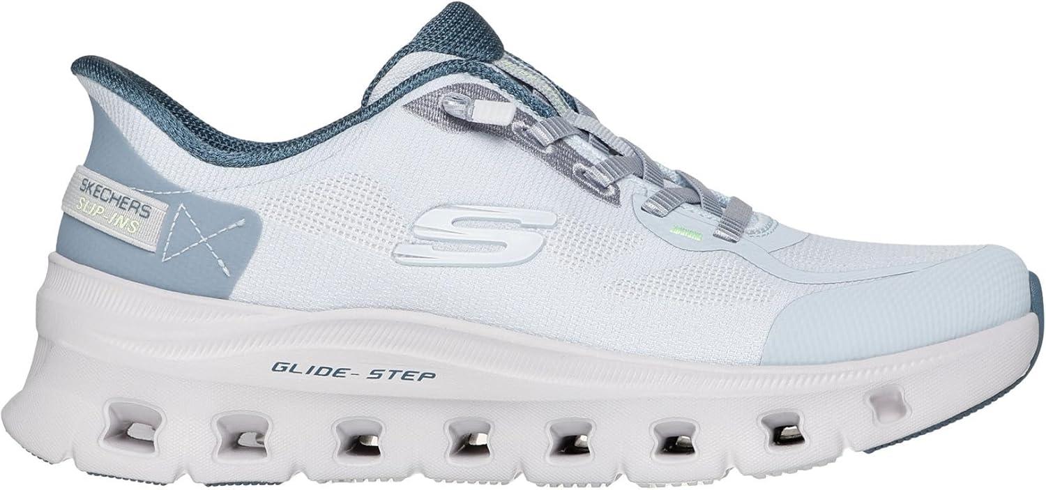 image:imageSkechers Womens GlideStep Pro Hands Free Slipins ShoesBlue Mesh Multi Trim