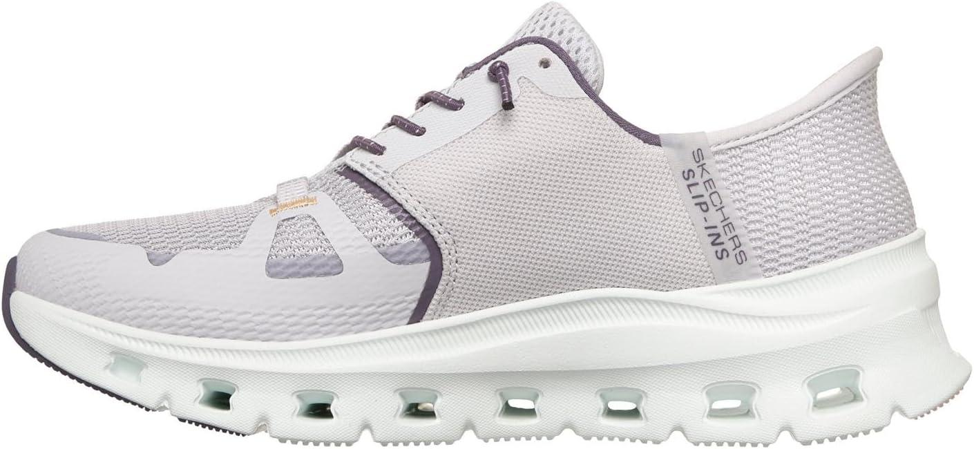 image:imageSkechers Womens GlideStep Pro Hands Free Slipins ShoesLavender Mesh Purple Trim