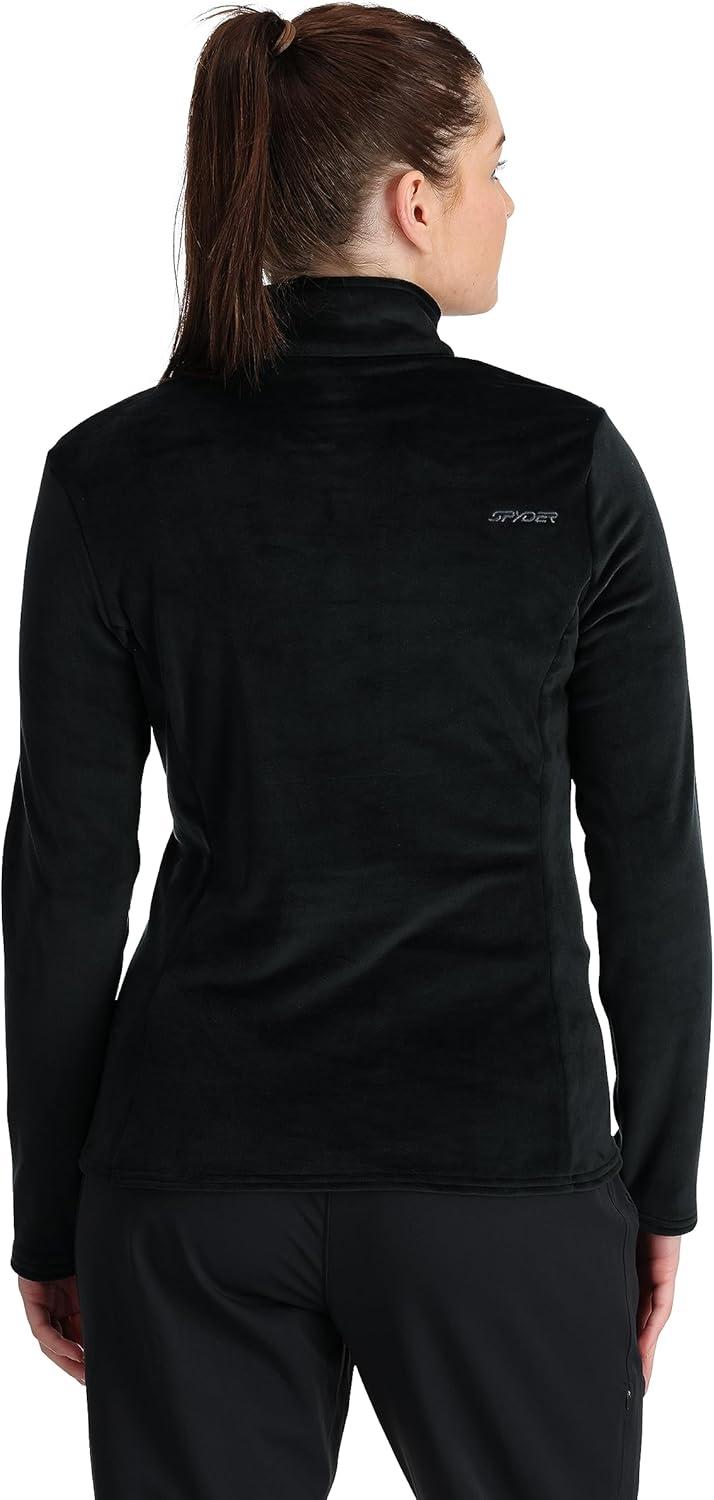 image:imageSpyder Womens Shimmer Bug Half Zip TNeck Ski Base LayerBlack