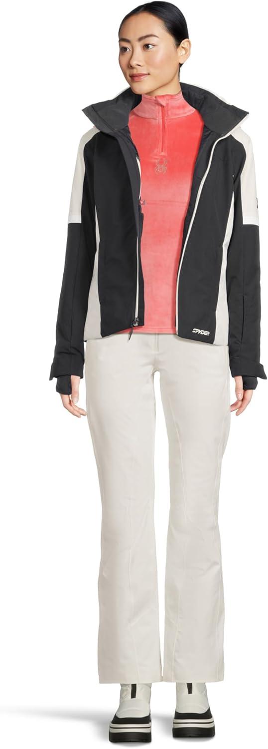 image:imageSpyder Womens Shimmer Bug Half Zip TNeck Ski Base LayerCoral Haze