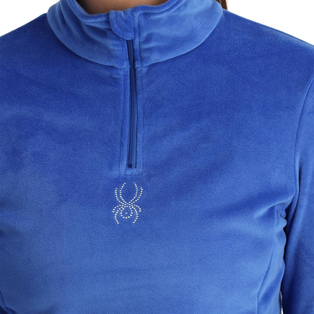 image:imageSpyder Womens Shimmer Bug Half Zip TNeck Ski Base LayerElectric Blue
