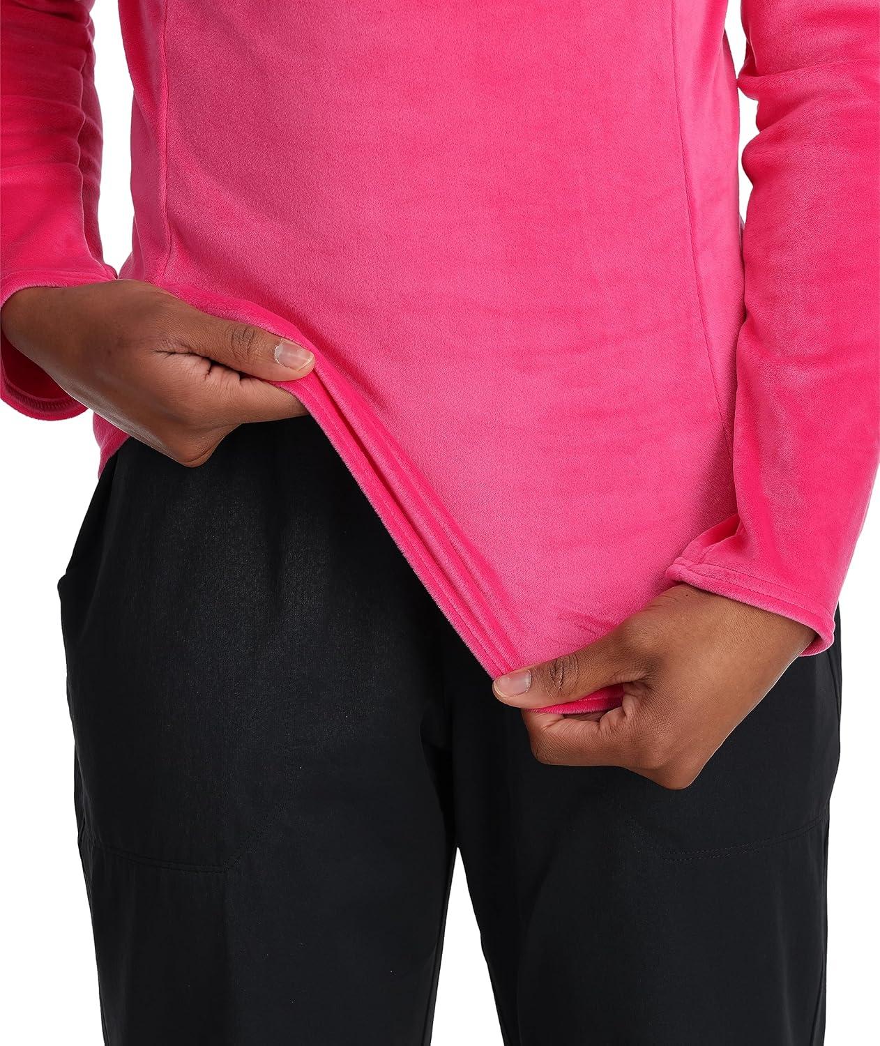 image:imageSpyder Womens Shimmer Bug Half Zip TNeck Ski Base LayerPink