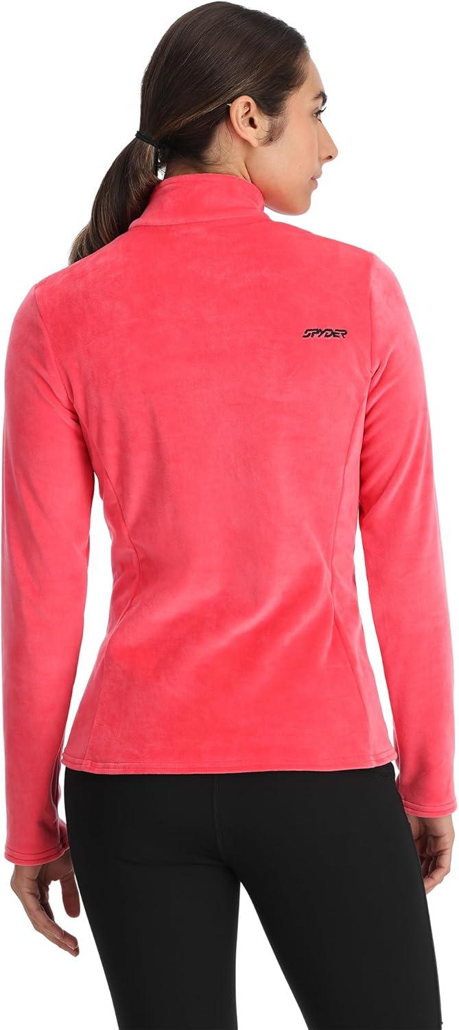 image:imageSpyder Womens Shimmer Bug Half Zip TNeck Ski Base LayerPrism Pink