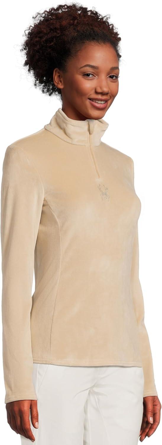 image:imageSpyder Womens Shimmer Bug Half Zip TNeck Ski Base LayerSanddune