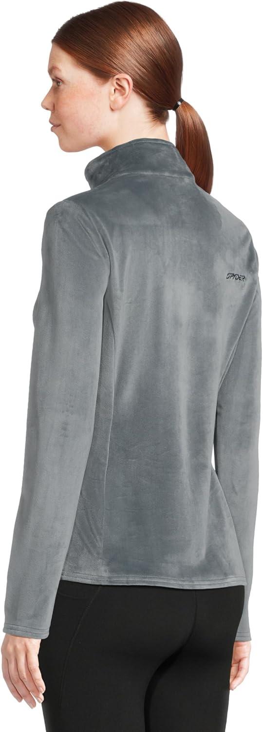 image:imageSpyder Womens Shimmer Bug Half Zip TNeck Ski Base LayerSlate Blue