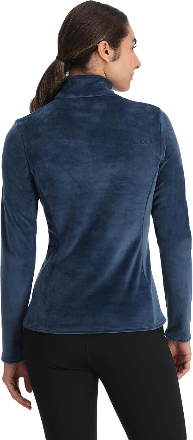 image:imageSpyder Womens Shimmer Bug Half Zip TNeck Ski Base LayerTrue Navy