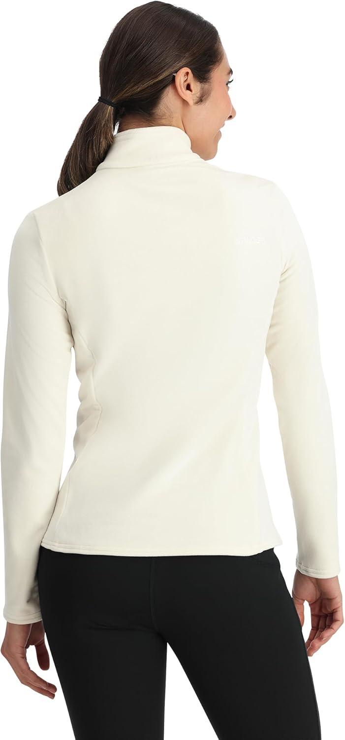 image:imageSpyder Womens Shimmer Bug Half Zip TNeck Ski Base LayerVanilla Latte