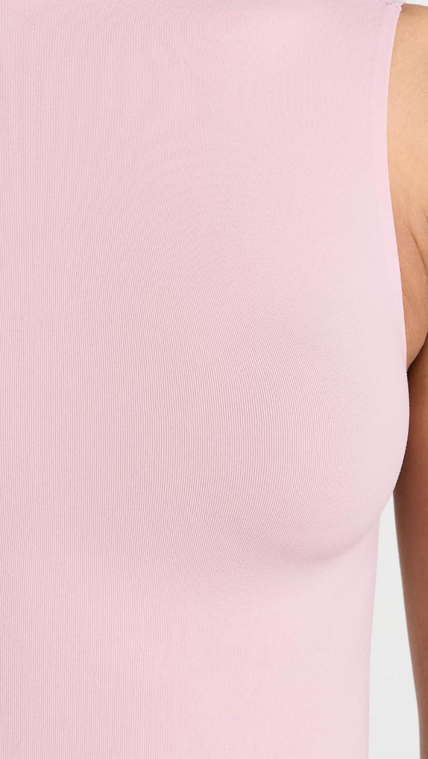 image:imagecommando Womens Mockneck Sleeveless Thong BodysuitMauve