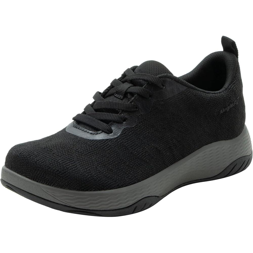 image:imageAlegria Women In8 Sneakers Wide Toe Box Natural Toe Shape Supportive Athletic ShoesAll Black