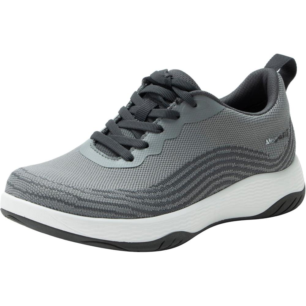 image:imageAlegria Women In8 Sneakers Wide Toe Box Natural Toe Shape Supportive Athletic ShoesGrey