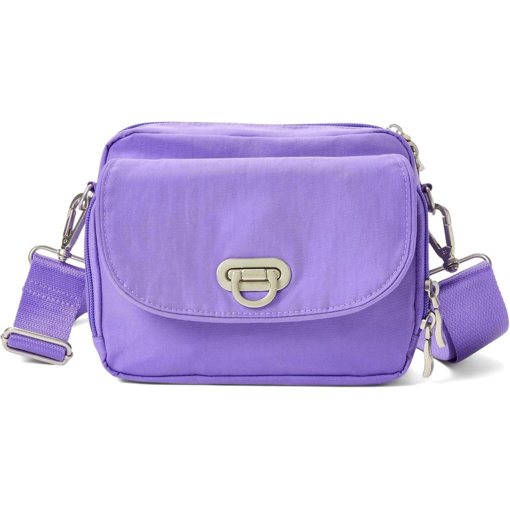 image:imageBaggallini womens Coastal Flip Lock Camera Bag CrossbodyLavender Surf
