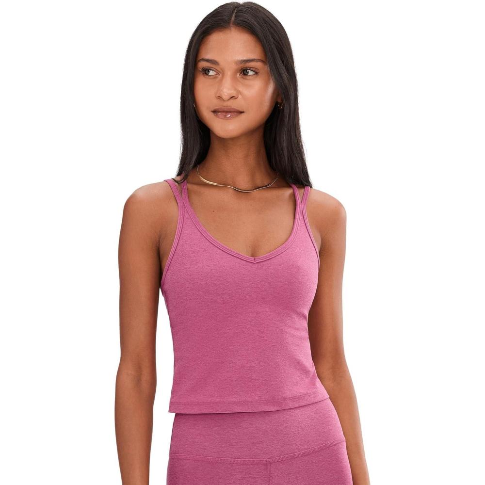 image:imageBeyond Yoga Womens Spacedye Get Across TankSmooth Mauve Heather