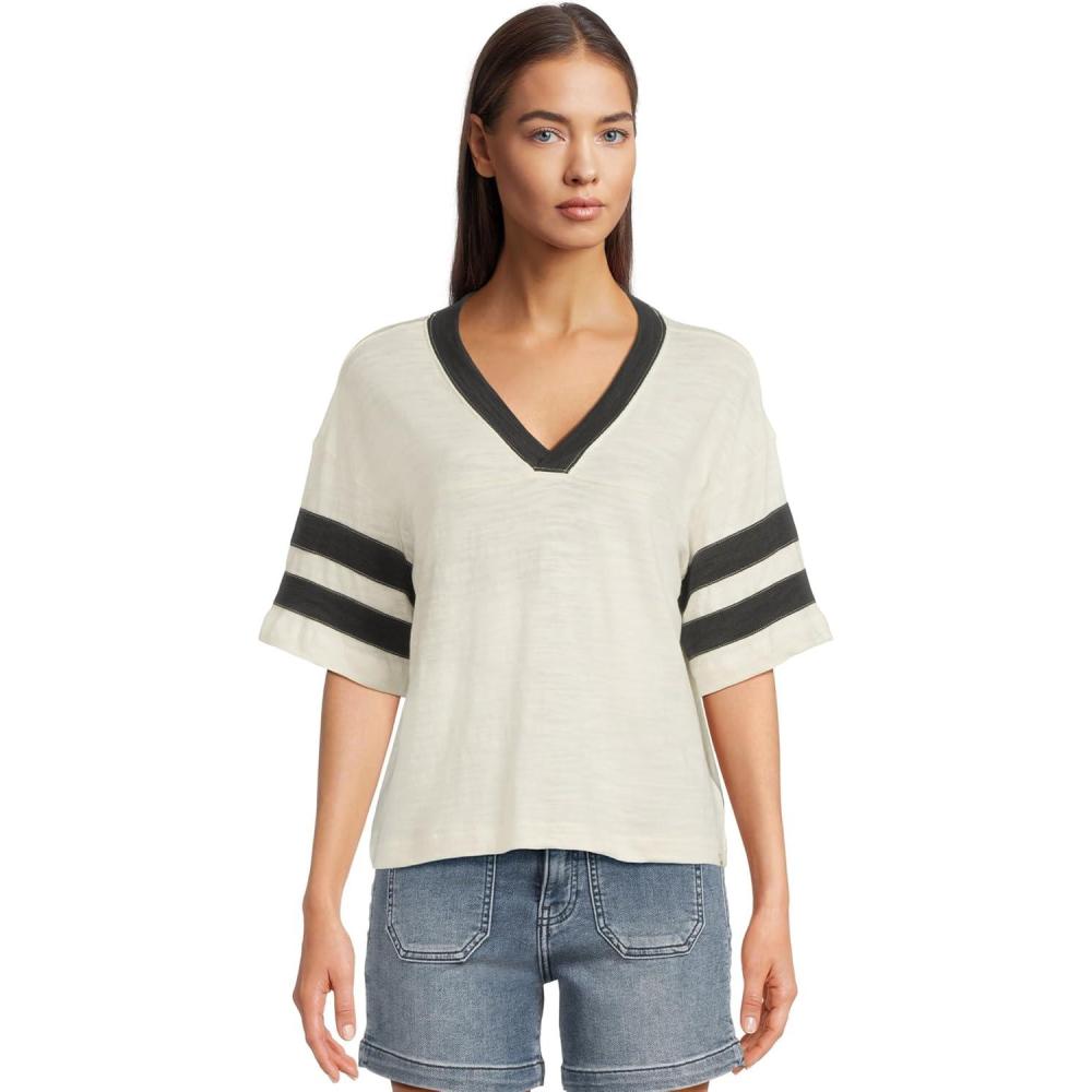 image:imageFaherty Womens Sunwashed Slub Varsity TeePhantom Varsity