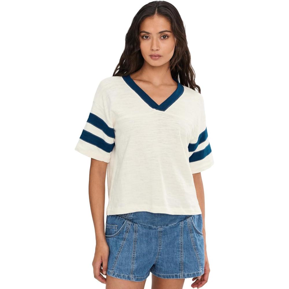 image:imageFaherty Womens Sunwashed Slub Varsity TeeTitan Varsity