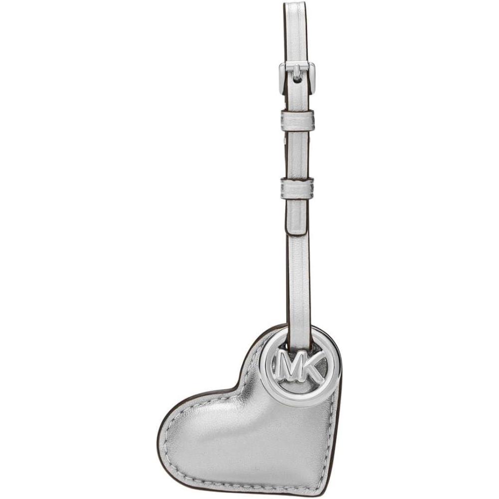 image:imageMichael Kors Novelty Metallic Puffy Heart Charm Silver