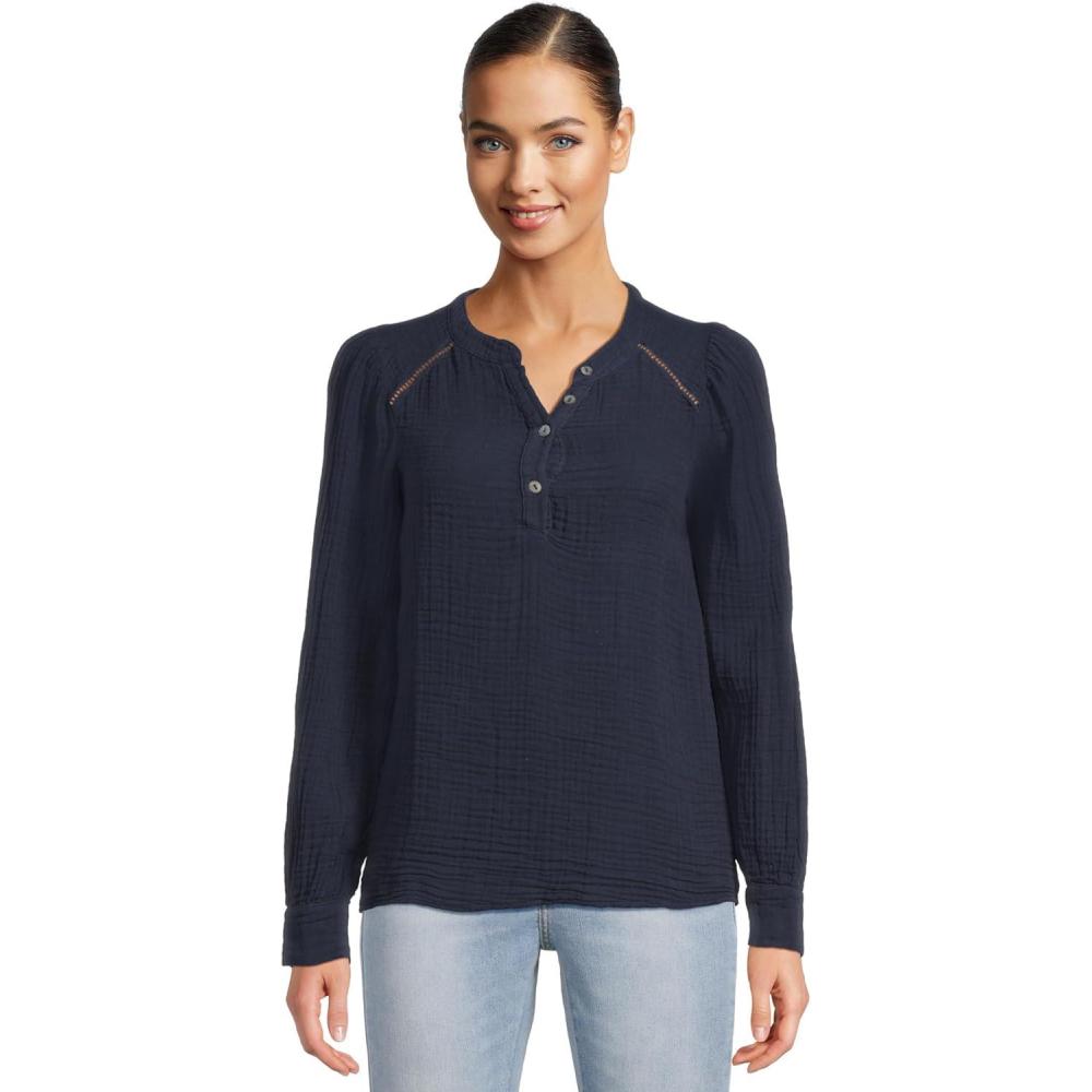 image:imageMichael Stars Womens Kacey Peasant TopNocturnal