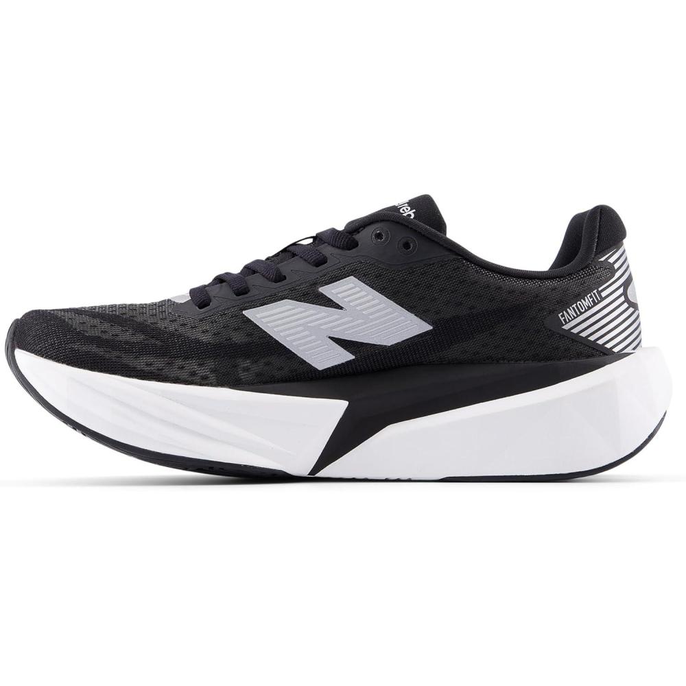 image:imageNew Balance Womens FuelCell Rebel V5 Running ShoesBlackWhiteSilver Metallic