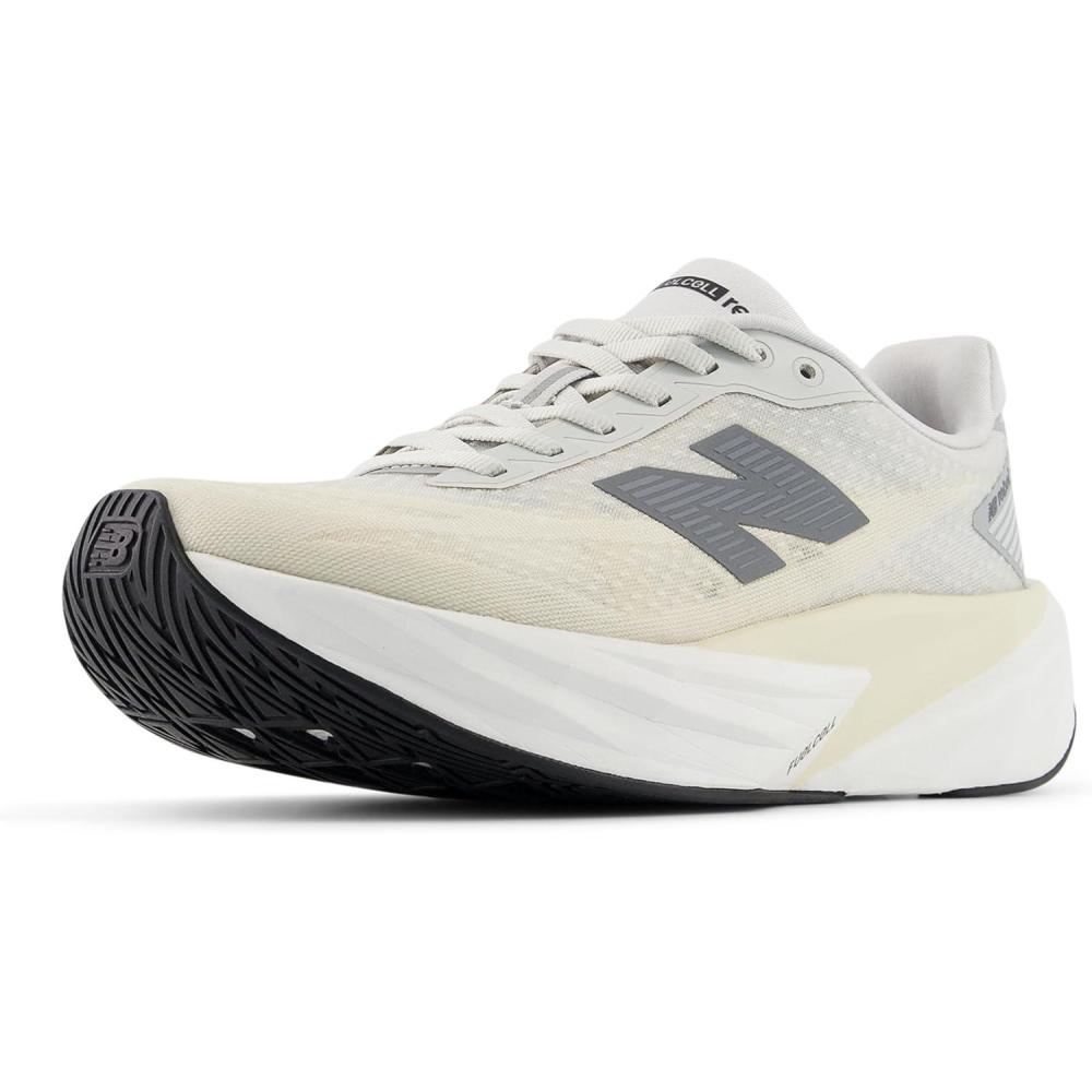 image:imageNew Balance Womens FuelCell Rebel V5 Running ShoesLinenGrey MatterWhite
