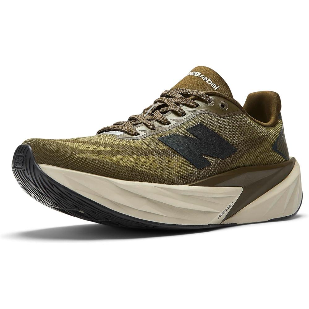 image:imageNew Balance Womens FuelCell Rebel V5 Running ShoesWoodlandShipyardSilver Metallic