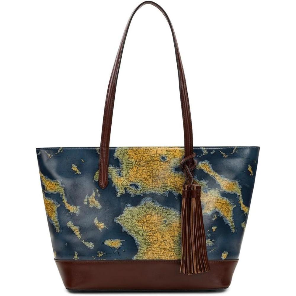 image:imagePatricia Nash womens Verzi Tote WTasselGreek Map 932