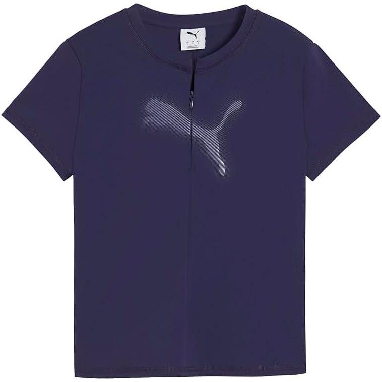 image:imagePuma Womens Dare to Slim Fit Half Zip Graphic TeeDeep Plum