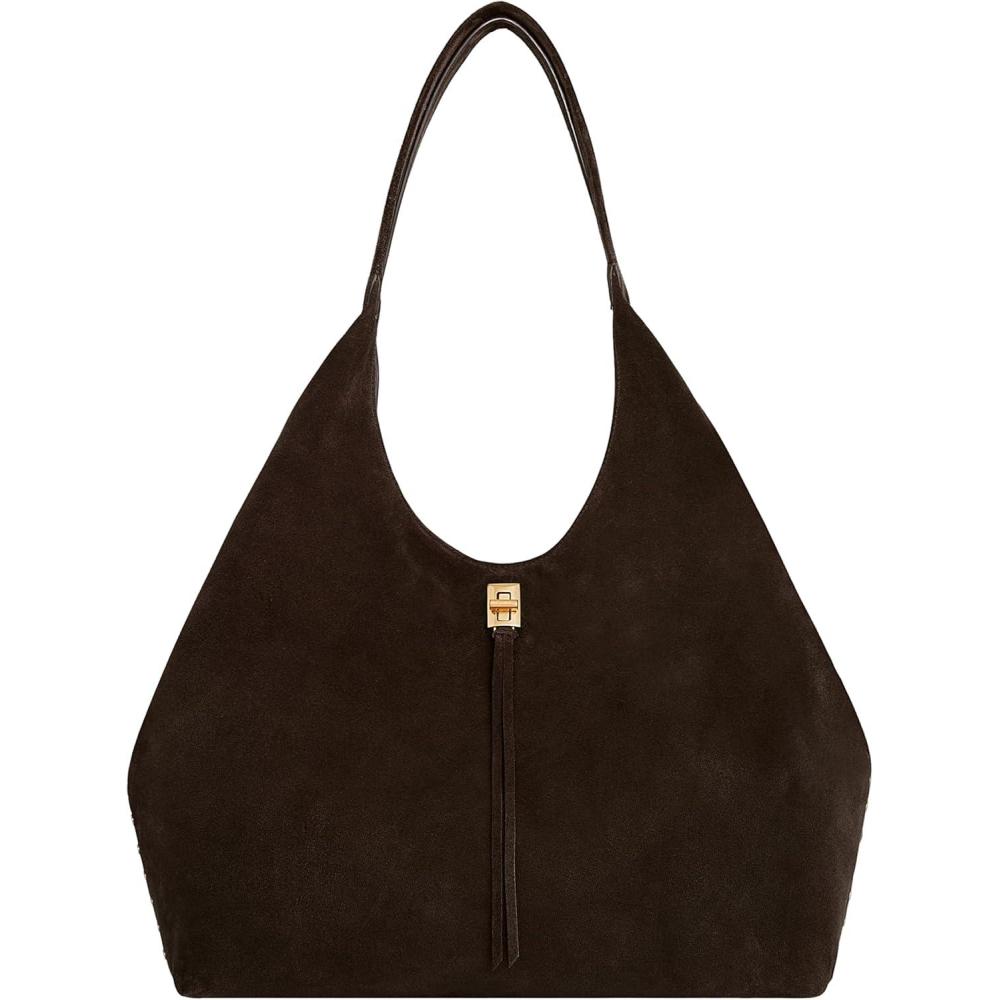 image:imageRebecca Minkoff Darren Shoulder Bag Womens Leather Carryall Handbag PurseFondant