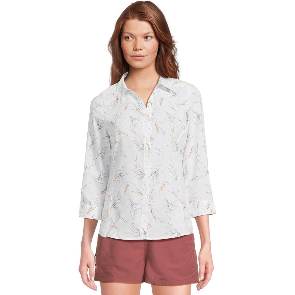image:imageRoyal Robbins Womens Expedition Pro 34 SleeveIvory Caswell Print