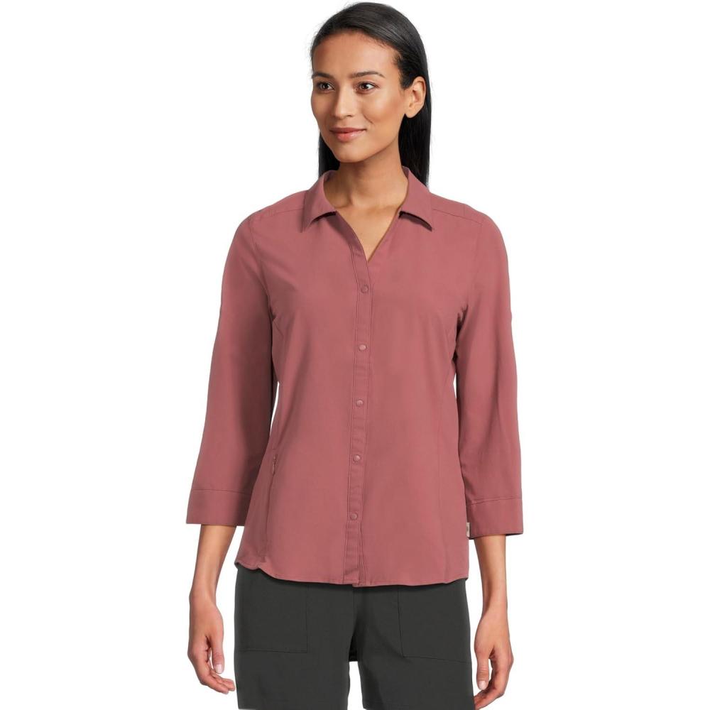 image:imageRoyal Robbins Womens Expedition Pro 34 SleeveWild Rhubarb