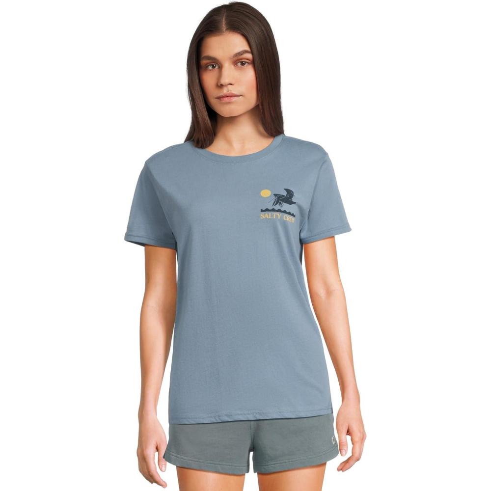 image:imageSalty Crew Womens Lunch Time Boyfriend TeeDusty Blue