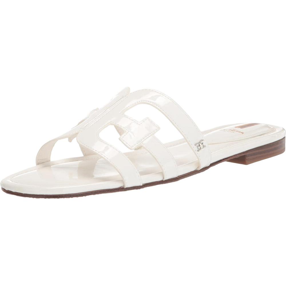 image:imageSam Edelman Womens Bay Flat SandalBright White Patent