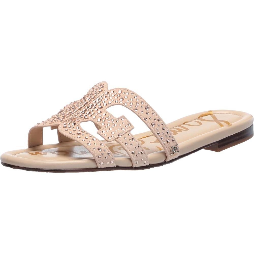 image:imageSam Edelman Womens Bay Flat SandalVintage Pink Suede Gem
