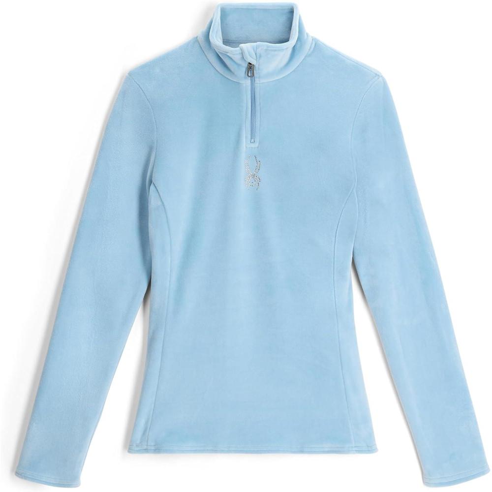 image:imageSpyder Womens Shimmer Bug Half Zip TNeck Ski Base LayerBlue Drift