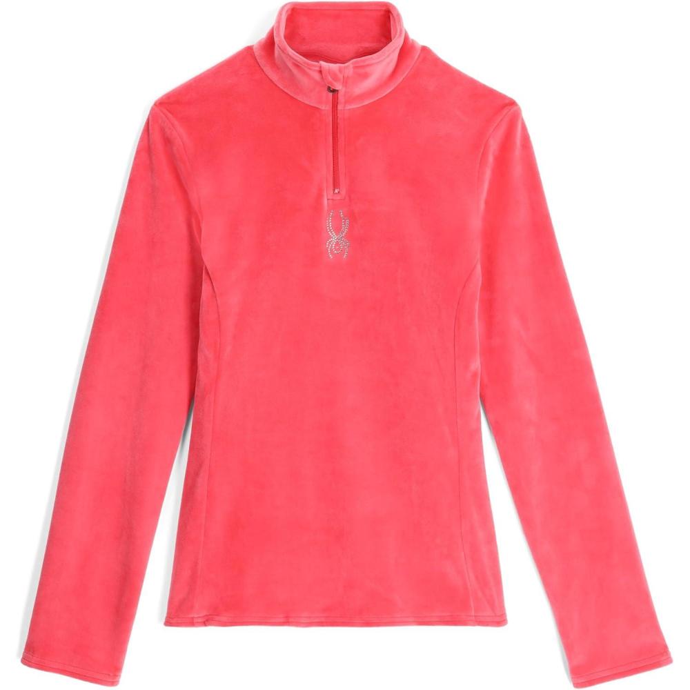 image:imageSpyder Womens Shimmer Bug Half Zip TNeck Ski Base LayerPrism Pink