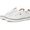 White/Navy Leather