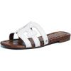 Bright White Vaquero Saddle Leather