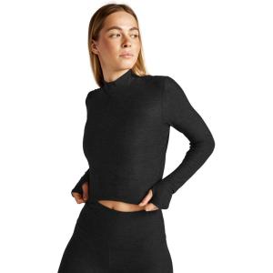 Beyond Yoga Featherweight Moving On Cropped Pullover(Darkest Night)