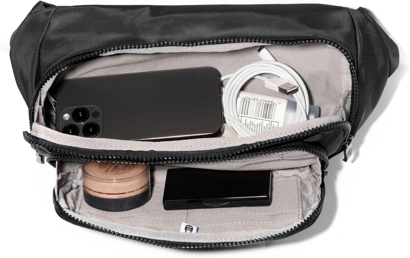 image:imageBaggallini On The Go Large Belt Bag Waist PackBlack Twill