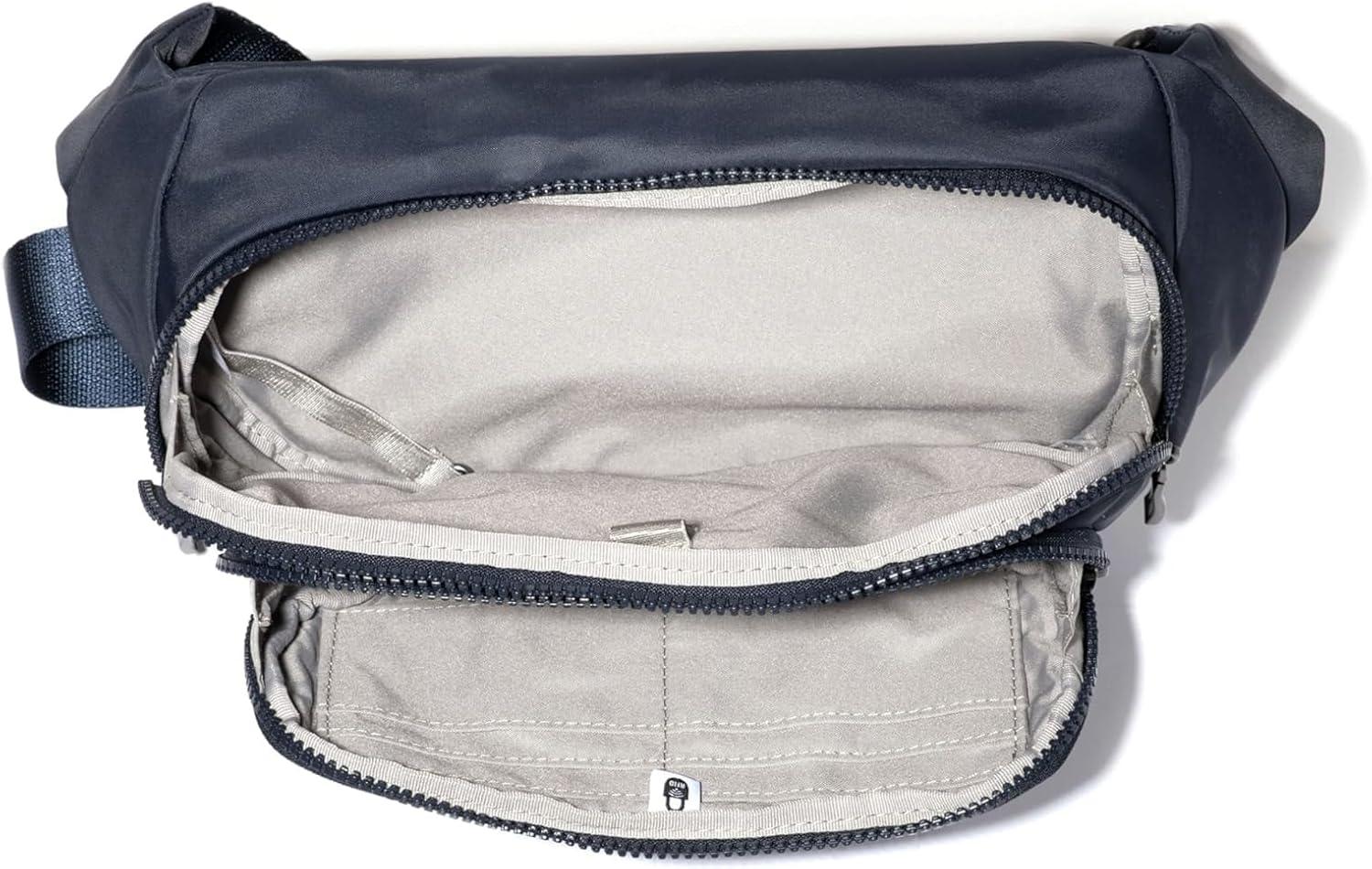 image:imageBaggallini On The Go Large Belt Bag Waist PackFrench Navy Twill
