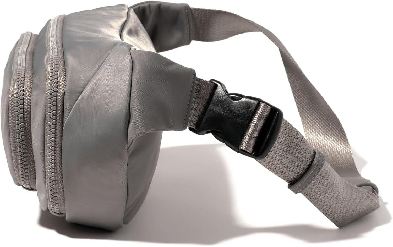 image:imageBaggallini On The Go Large Belt Bag Waist PackSteel Grey Twill