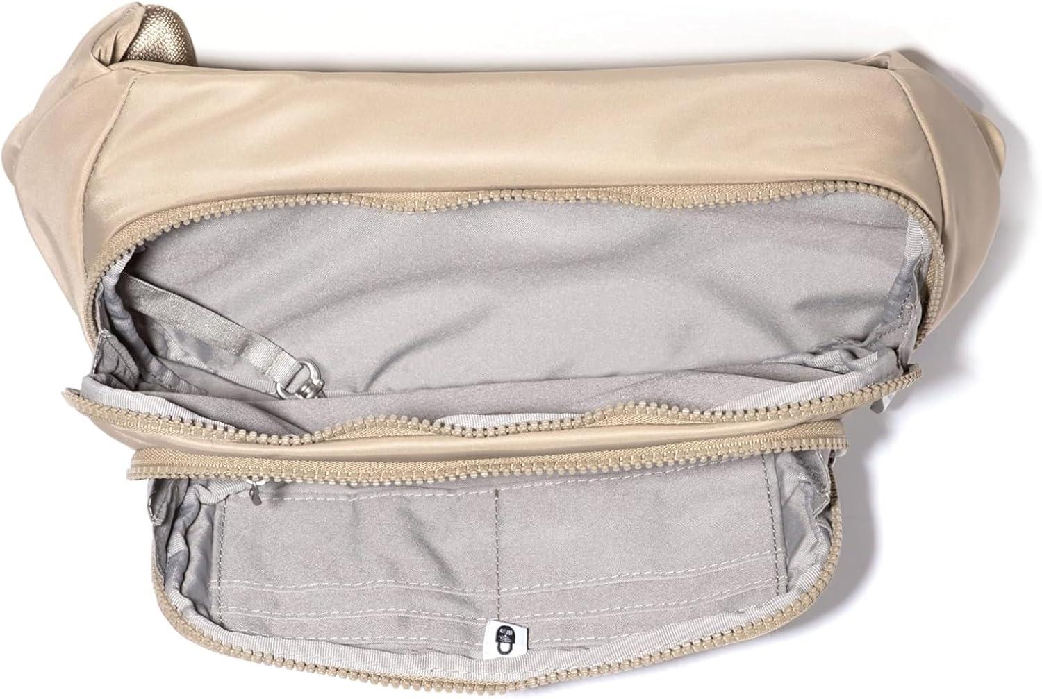 image:imageBaggallini On The Go Large Belt Bag Waist PackTaupe Twill