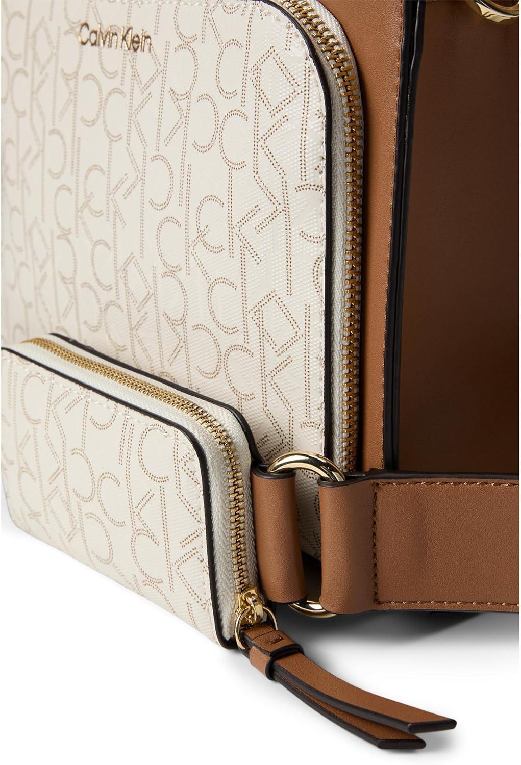 image:imageCalvin Klein womens Bay CrossbodyVanillaKhakiCaramel