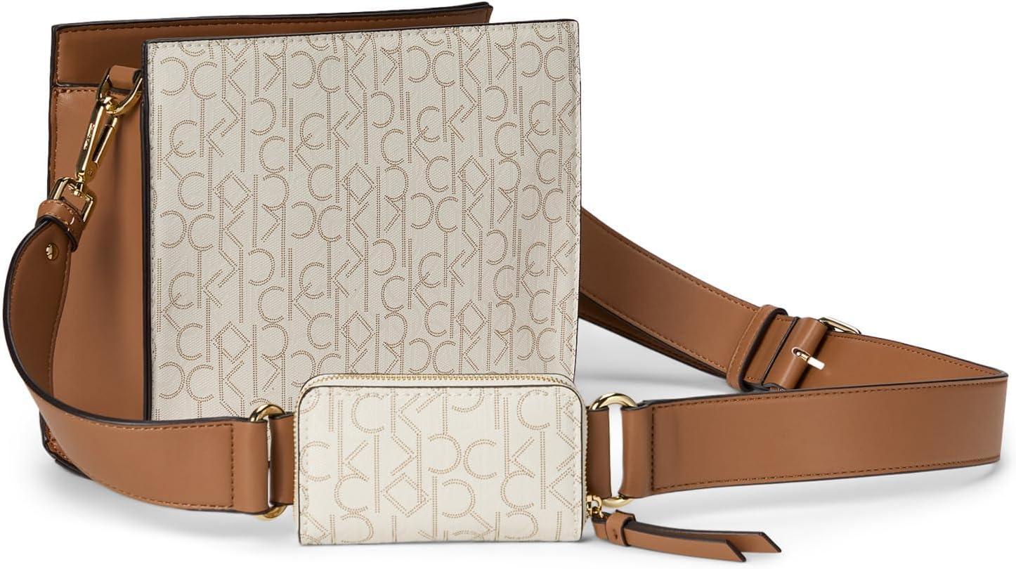 image:imageCalvin Klein womens Bay CrossbodyVanillaKhakiCaramel