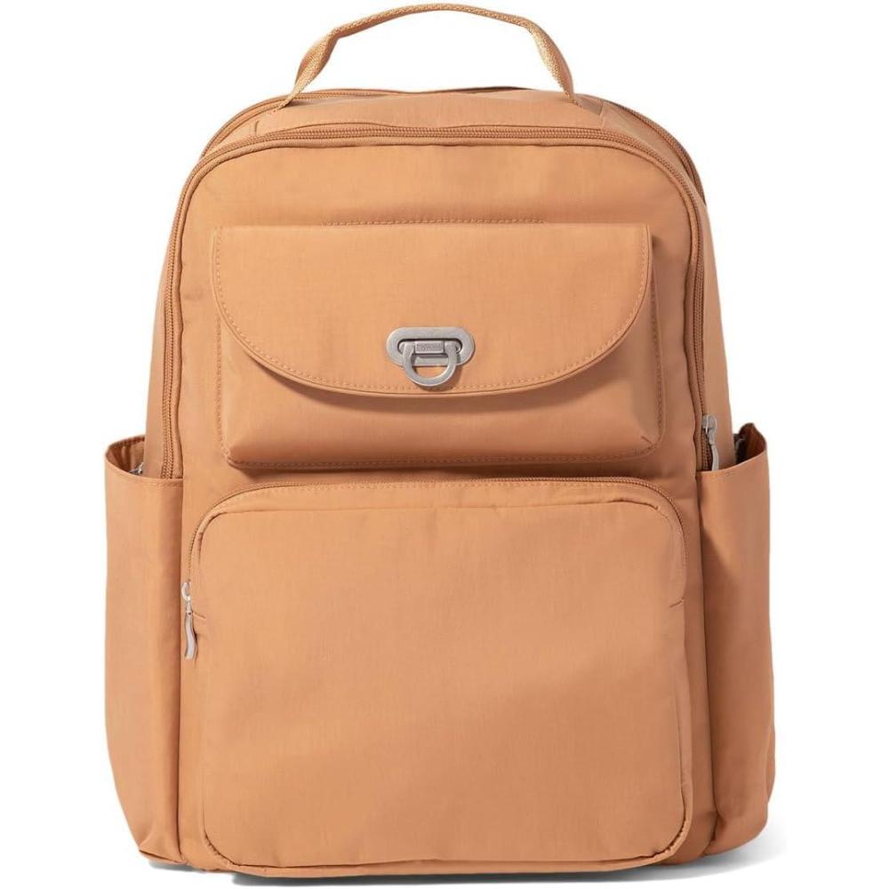 image:imageBaggallini Coastal Flip Lock Laptop Backpack  Lightweight 15x11 Travel Backpack wRFID amp Luggage SleeveAcorn