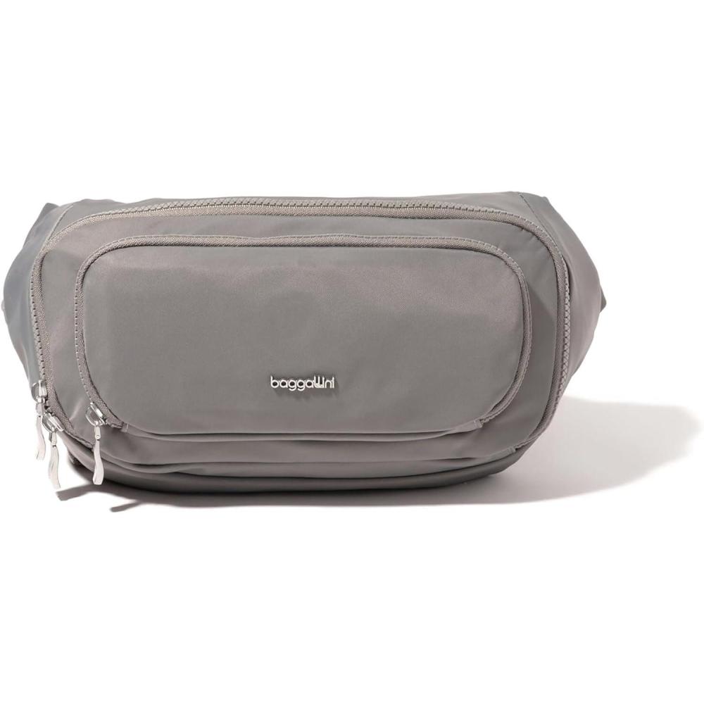 image:imageBaggallini On The Go Large Belt Bag Waist PackSteel Grey Twill