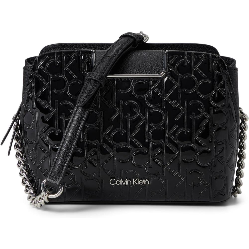 image:imageCalvin Klein womens Finley CrossbodyBlackSilver