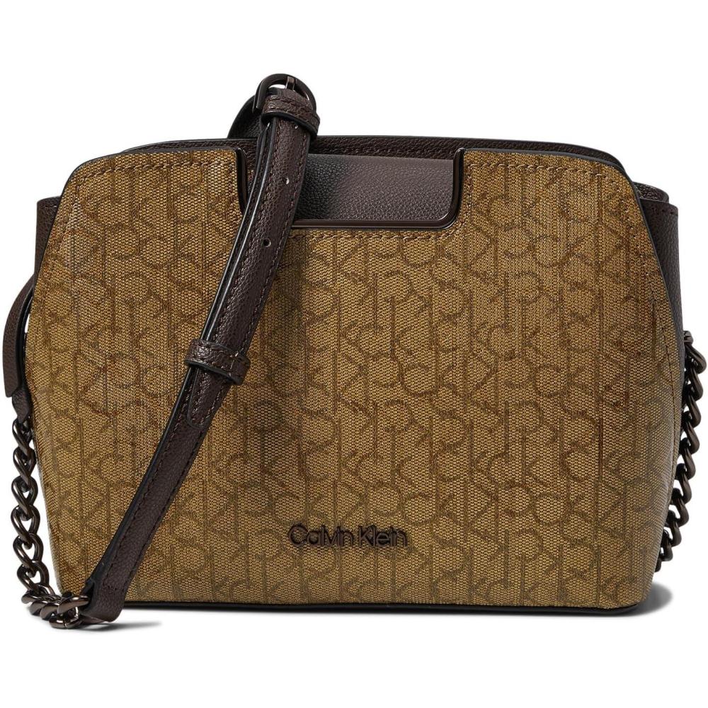 image:imageCalvin Klein womens Finley CrossbodyKhakiBrownJavaCornstalk