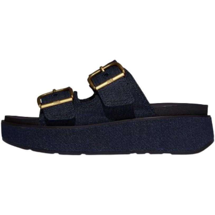 image:imageFitFlop Gen FF Max Buckle Two Bar Denim SlidesDark Denim