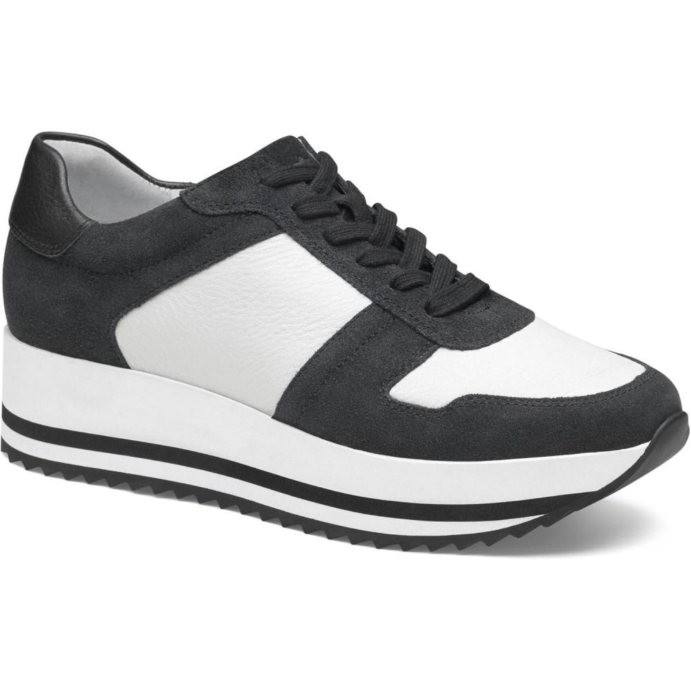 image:imageJohnston amp Murphy Womens Gracie ColorBlock LaceupBlack
