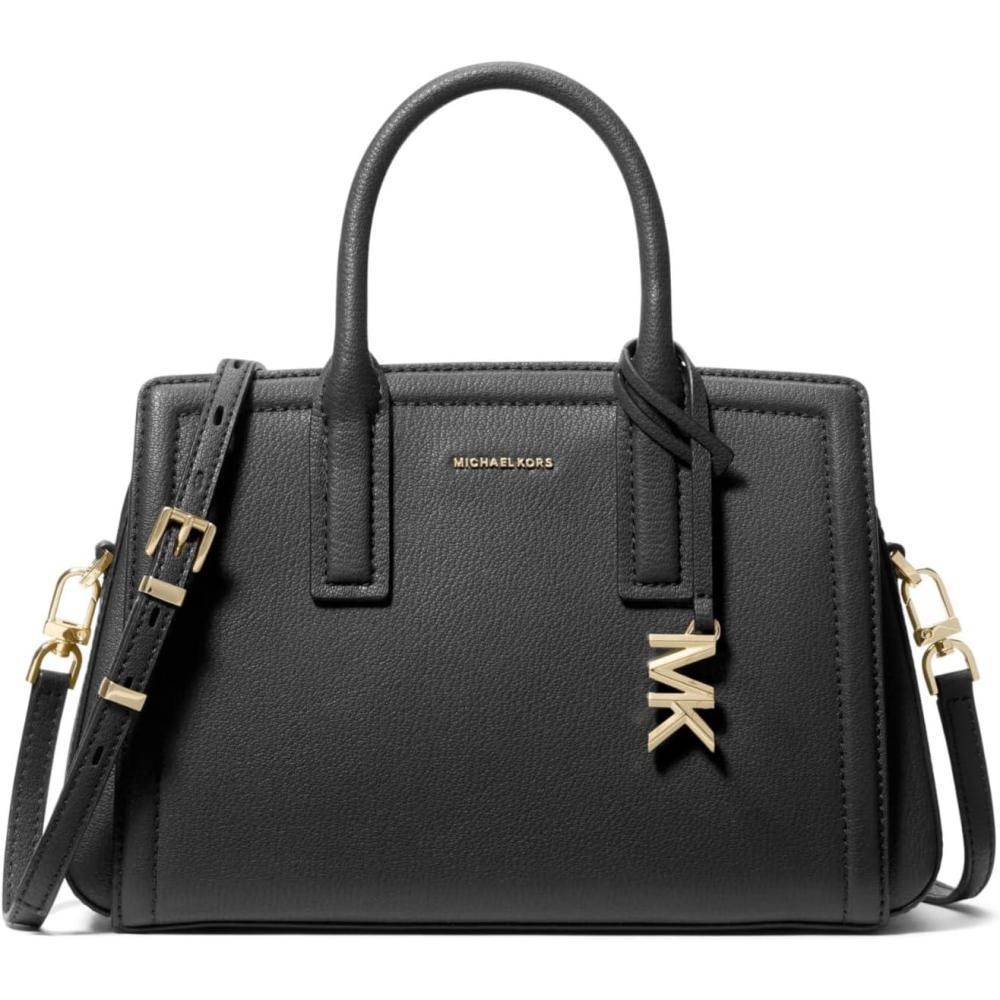 image:imageMichael Kors Womens Laila Small SatchelGoldtone HardwareBlack