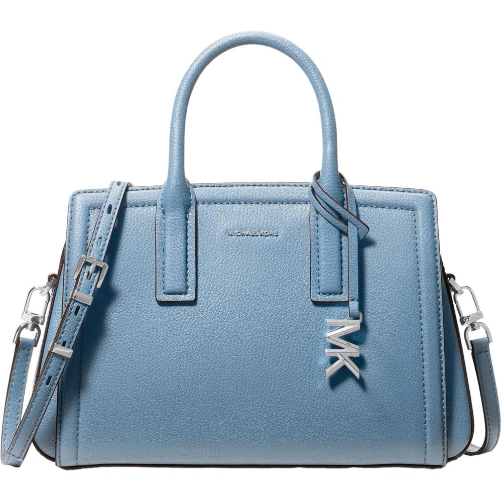 image:imageMichael Kors Womens Laila Small SatchelSilvertone HardwareChambray